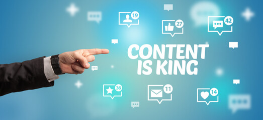 Close-Up Of Cropped Hand Pointing