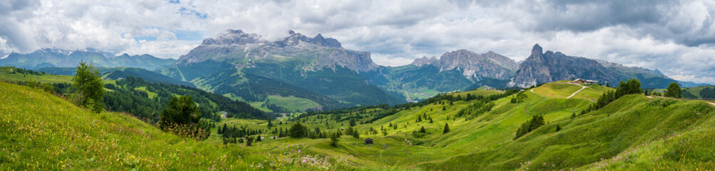 Naklejka na ściany i meble Pralongia Plateau in the Dolomites