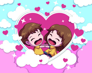 couple valentine day love cute