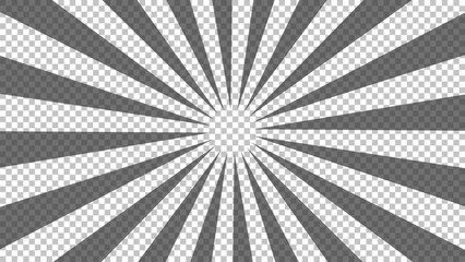 Obraz premium Black comic book transparent background