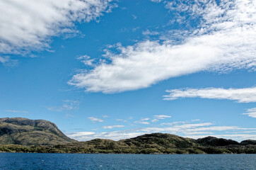 Mount Martial from Beagle Channel - Tierra del Fuego - Argentina