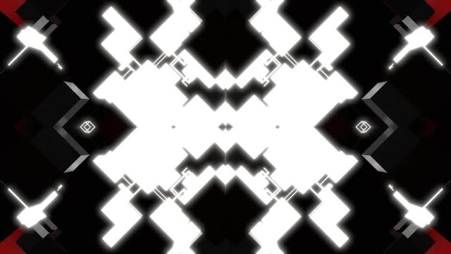 VJ 線対象 幾何学模様 シームレス ナイトクラブ [ループ対応] [別Verあり]