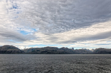 Mount Martial from Beagle Channel - Tierra del Fuego - Argentina