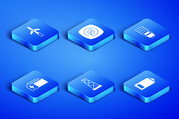 Set Battery, Wind turbine, Antenna, Solar energy panel, Location with leaf and LED light bulb icon. Vector
