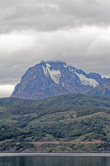 Mount Martial from Beagle Channel - Tierra del Fuego - Argentina