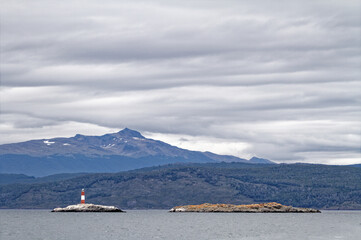 Mount Martial from Beagle Channel - Tierra del Fuego - Argentina