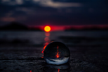 Lensball Scenic Sunrise at Talmine - Scotland