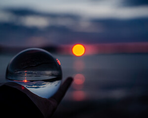 Lensball Scenic Sunrise at Talmine - Scotland