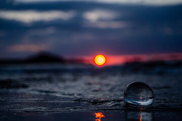 Lensball Scenic Sunrise at Talmine - Scotland