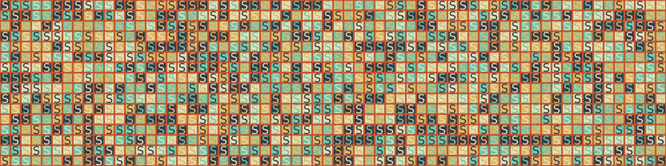 Abstract Geometric Pattern generative computational art illustration