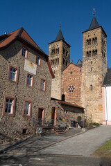 Fototapeta na wymiar Kloster und Basilika in Ilbenstadt in der Wetterau