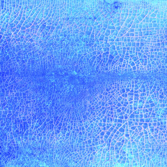 Blue cracked icy background mosaic