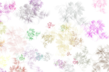 カラフルな花柄