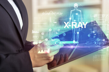 Electronic medical record, tech concept