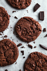 Dark Double Chocolate Cookies