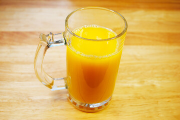 Glass of Iced Cold Fresh Orange Juice