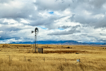 Windmill on the high plains of Arizona.