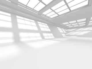 Abstract White Architecture Design Concept