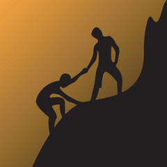 illustration of helping others (acts of kindness)