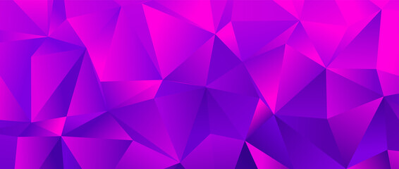 Purple Polygonal Mosaic Background. Creative Design Backdrop