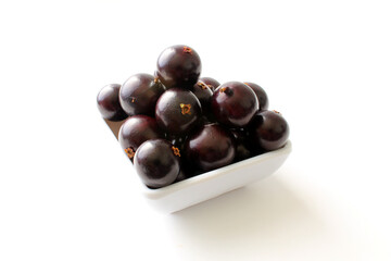 Exotic Jabuticaba fruit isolated on white background
