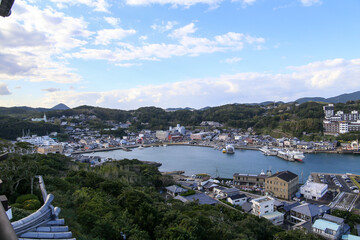 Obraz premium 平戸城からの風景