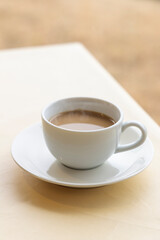 香りが良い温かいカフェオレ