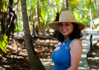 portrait of a woman in hat