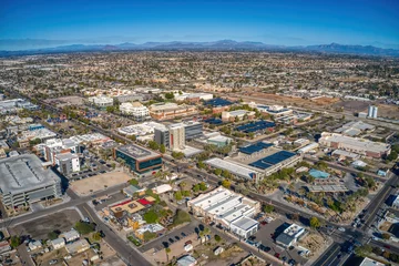 Abwaschbare Fototapete Arizona Aerial View of the Phoenix Suburb of Chandler, Arizona