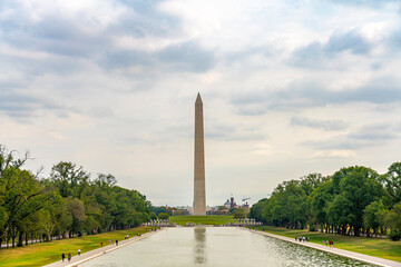 The Washington Monument is an obelisk on the National Mall in Washington, D.C., built to commemorate George Washington, once commander-in-chief of the Continental Army and the first president.