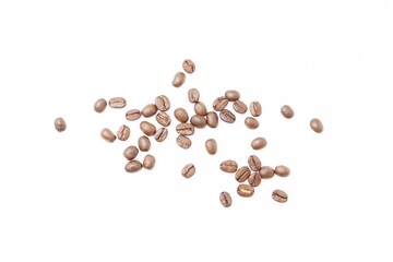 coffee beans on white background