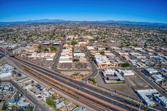 Aerial View of the Phoenix Suburb of Glendale, Arizona