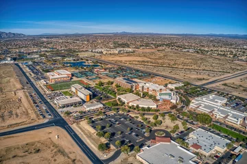 Fotobehang Aerial View of the Phoenix Suburb of Surprise, Arizona © Jacob