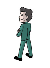 怖い仁王立ちの上司