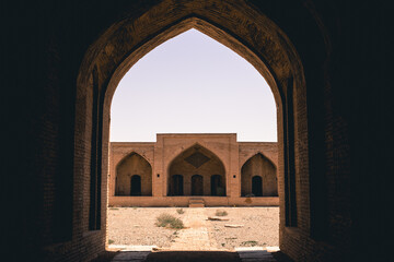 Fototapeta na wymiar the entrance to the mosque