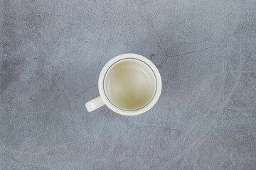 Obraz na płótnie Canvas coffee cup on gray background
