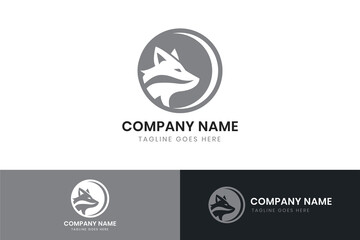Wolf logo template design. Wolf vector icon design.