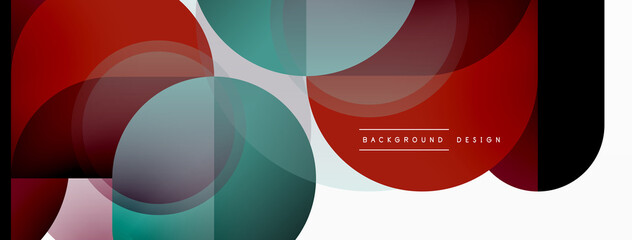 Creative geometric wallpaper. Minimal circle triangle and square line abstract background. Vector illustration for wallpaper banner background or landing page