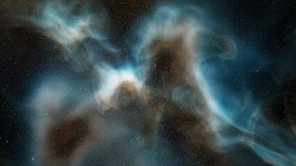nebula gas cloud in deep outer space