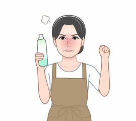 消臭スプレーを使う人