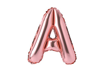 The shiny pink alphabet balloon.