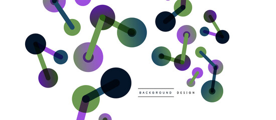 Network concept abstract background. Dots connection. Big data idea. Business template for wallpaper, banner, background or landing