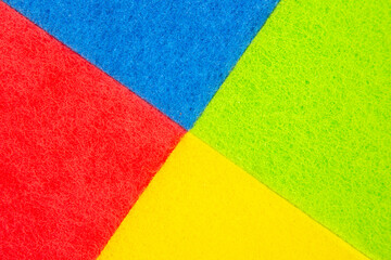 colored samples of felt material. industrial textile industry. background texture