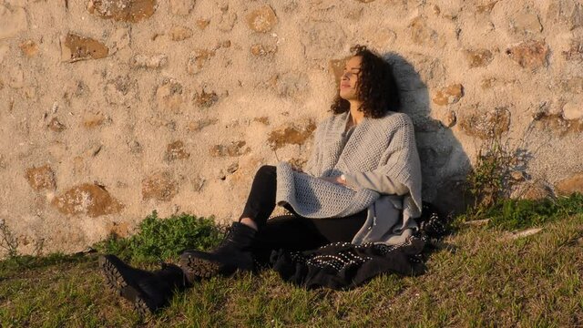 Repos au soleil d'hiver