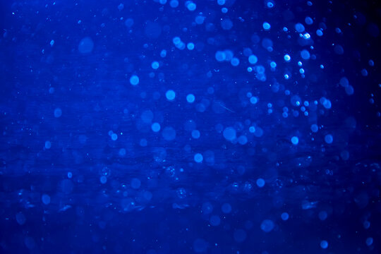 Abstract blur blue sparkle bokeh