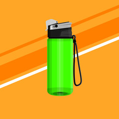 vector logo and cool drink bottle illustration