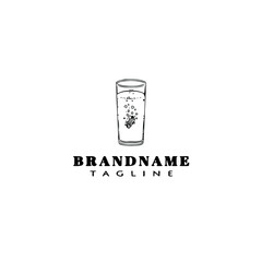 effervescent logo icon design template cartoon vector illustration
