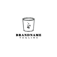 effervescent logo icon design template cartoon vector illustration