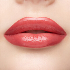 Obraz premium close up lips of woman