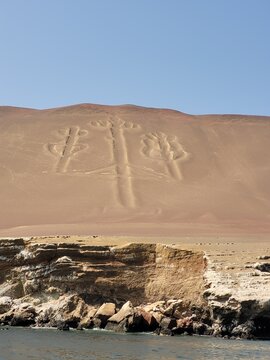 Candelabro in Paracas Reserve in Per&uacute;